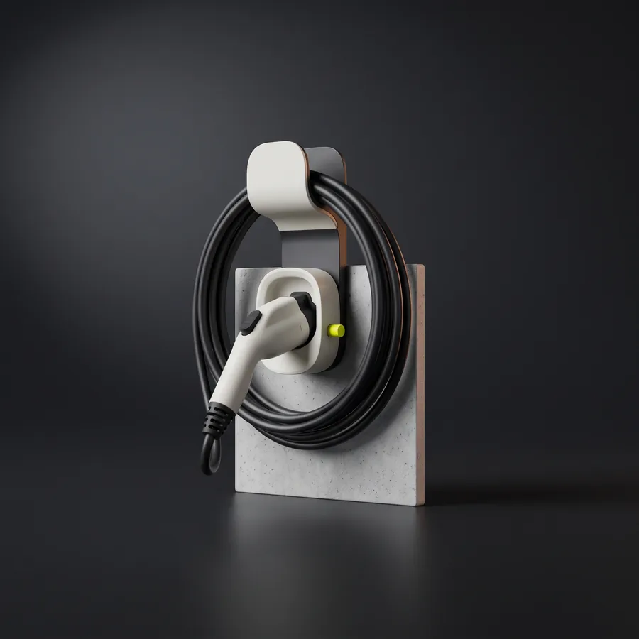 Soporte de pared para cable